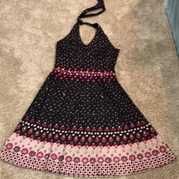 Embellished dress, pink dress. Floral dress size Small embellished flowers pink - Picture 11 of 11
